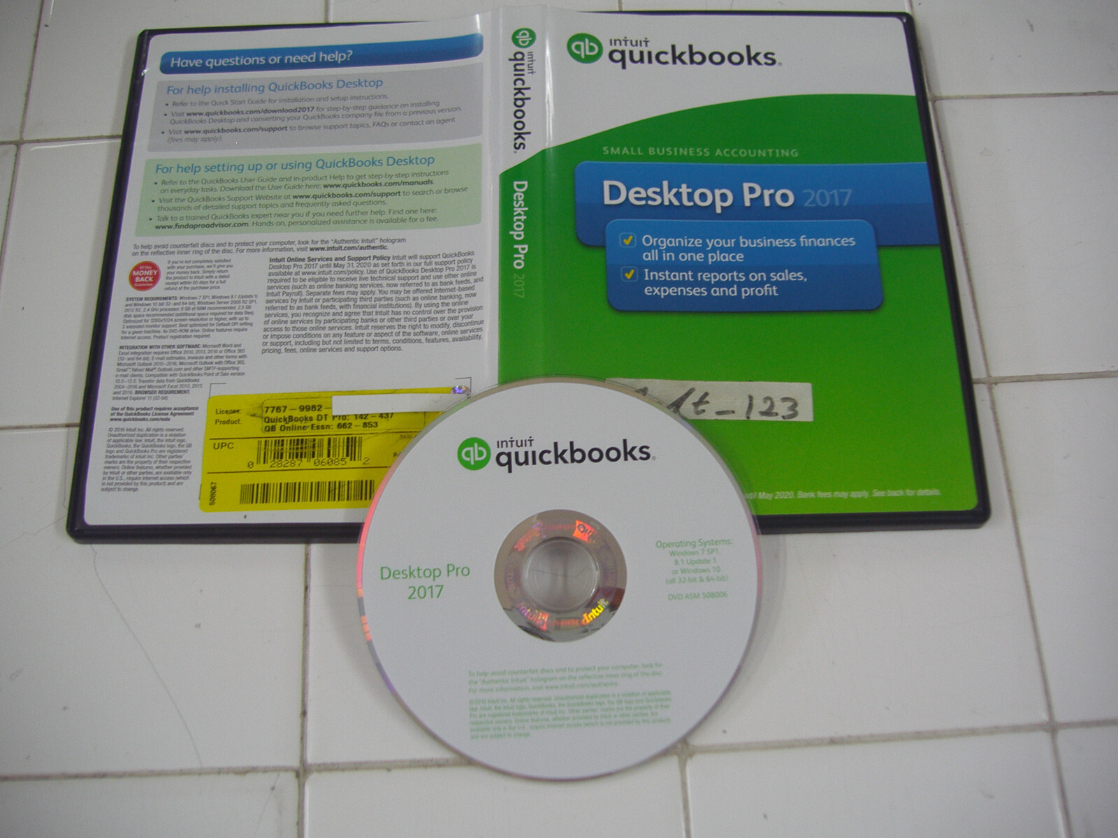 INTUIT QUICKBOOKS PRO 2017 DESKTOP FOR WINDOWS FULL US/ENGLISH RETAIL VERSION