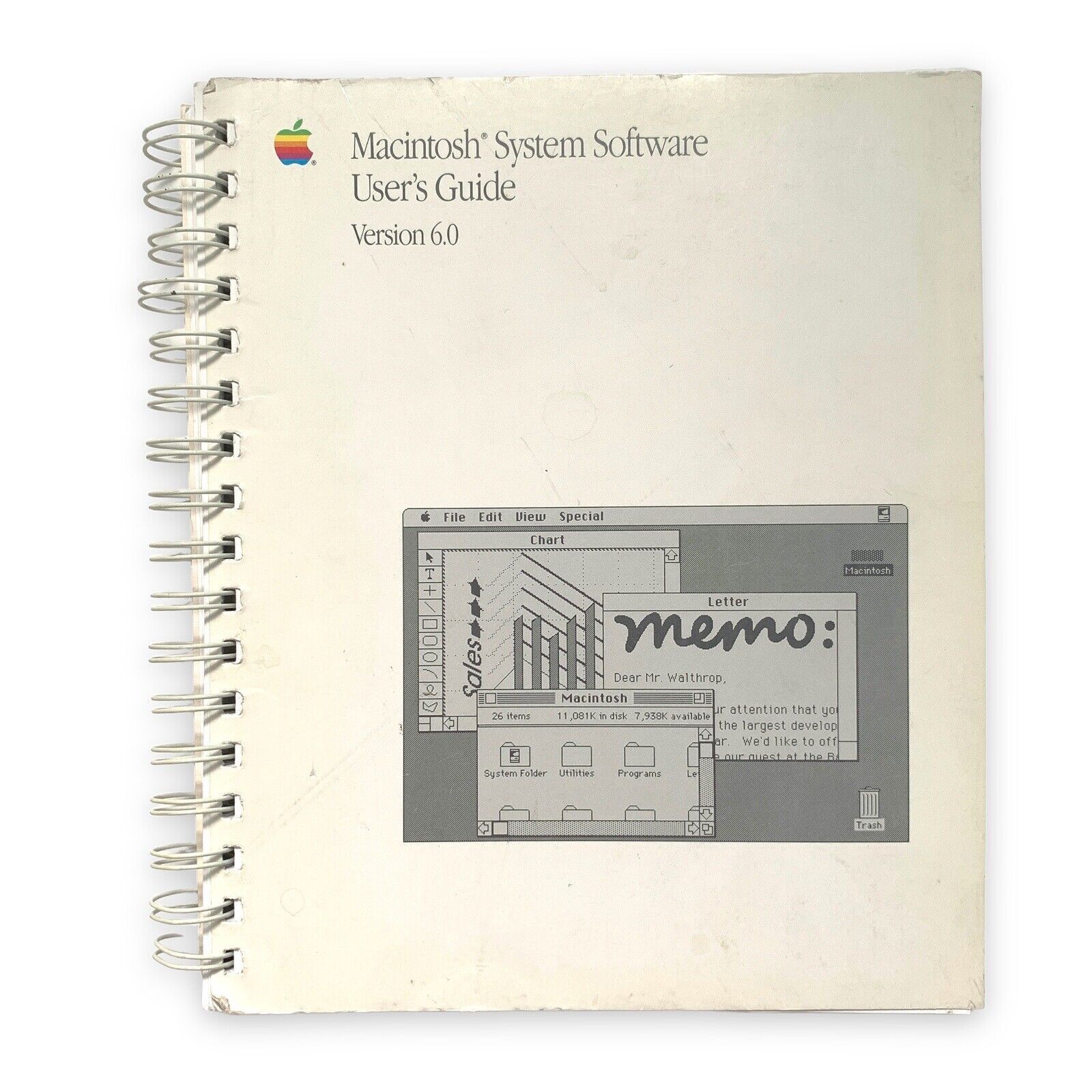Apple Macintosh System Software User's Guide 1988 Vintage Mac Manual