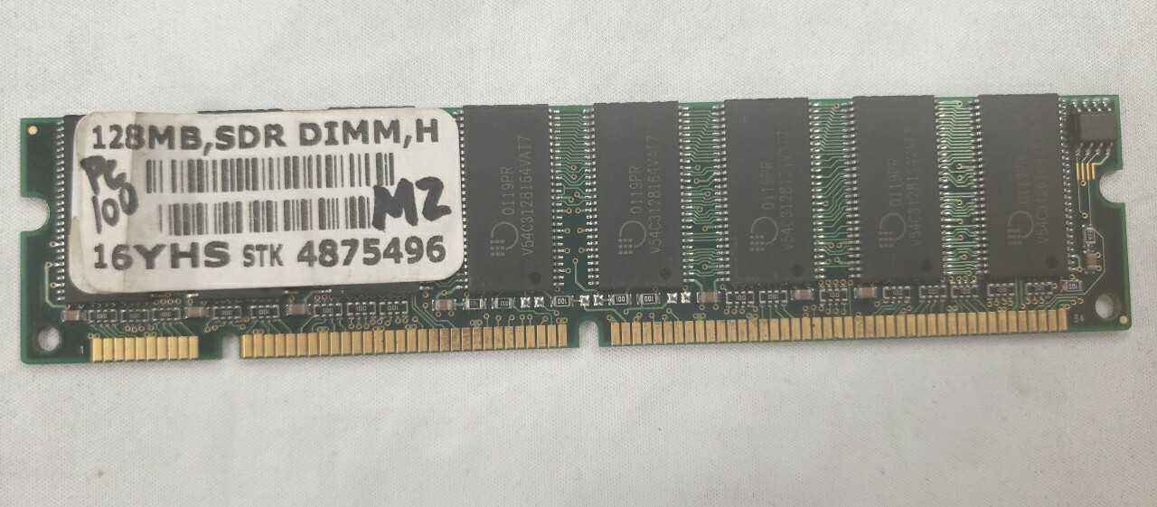 Kingston 128MB SDR DIMM, H PC100 Memory Module