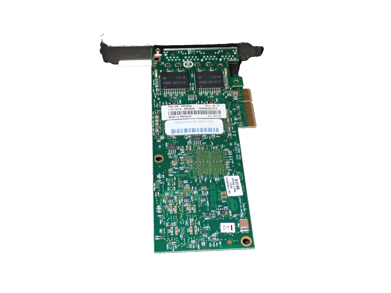 IBM 00E0838 Other, 4 Port 1Gb Base TX PCI-E Gigabit Server Network Adapter Card