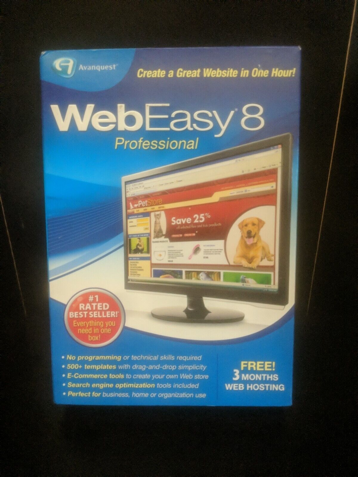 new sealed Avanquest WebEasy 8 Professional - Full Version for Windows ~ trl8#27