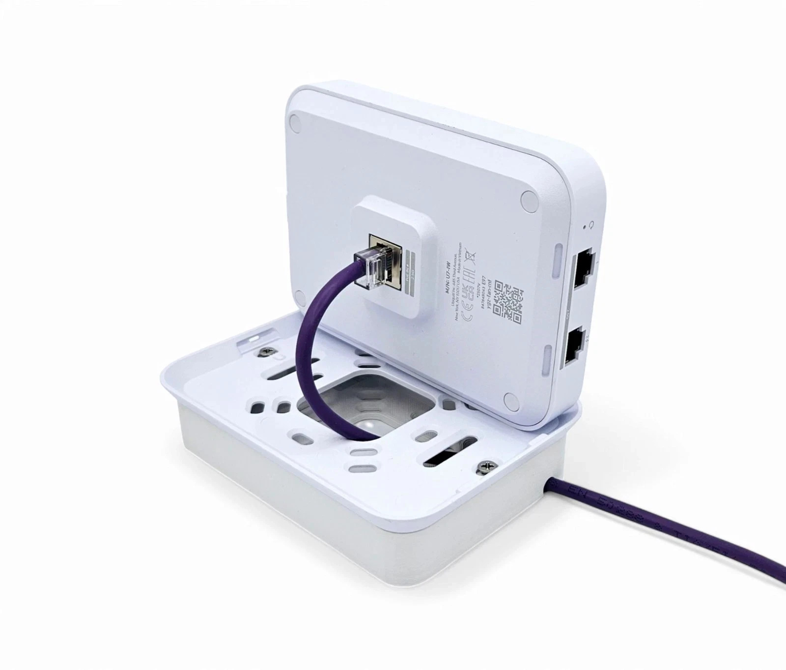 U7 In-Wall Surface Mount Junction Box Enclosure for Unifi U7 IW Access Point