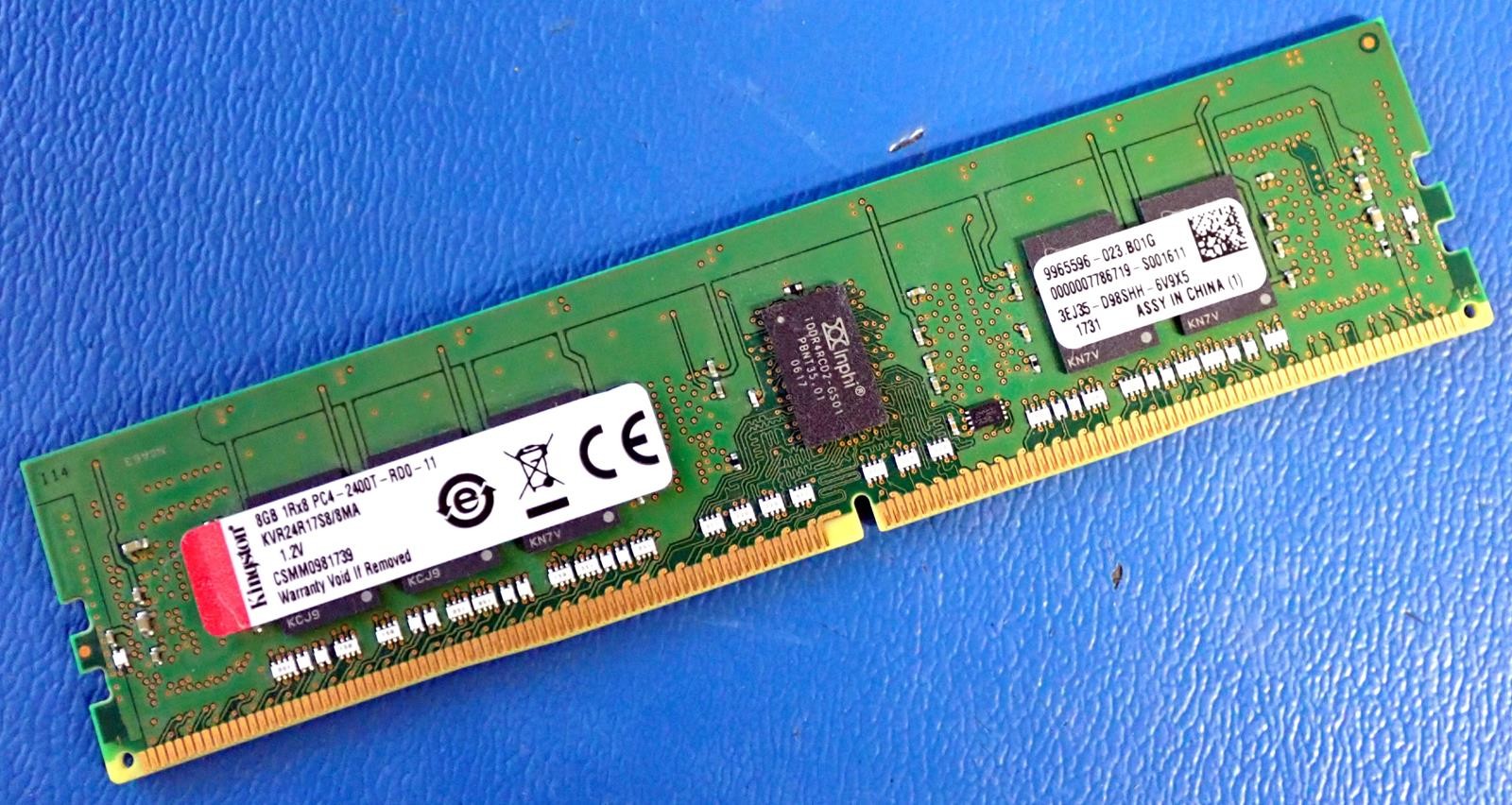 KINGSTON KVR24R17S8/8MA 8GB PC4-2400T RDIMM Server RAM