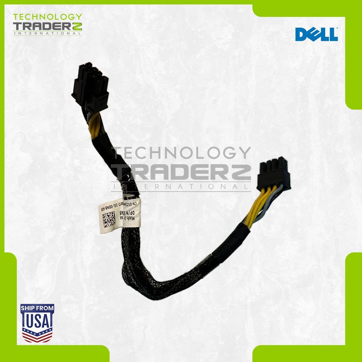 LOT OF 2 123W8 Dell PowerEdge R620 8-Pin Backplane Power Cable 0123W8