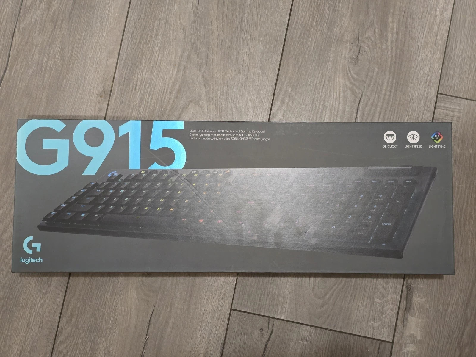 Logitech G915 LIGHTSPEED Wireless RGB Mechanical Gaming Keyboard GL Clicky New