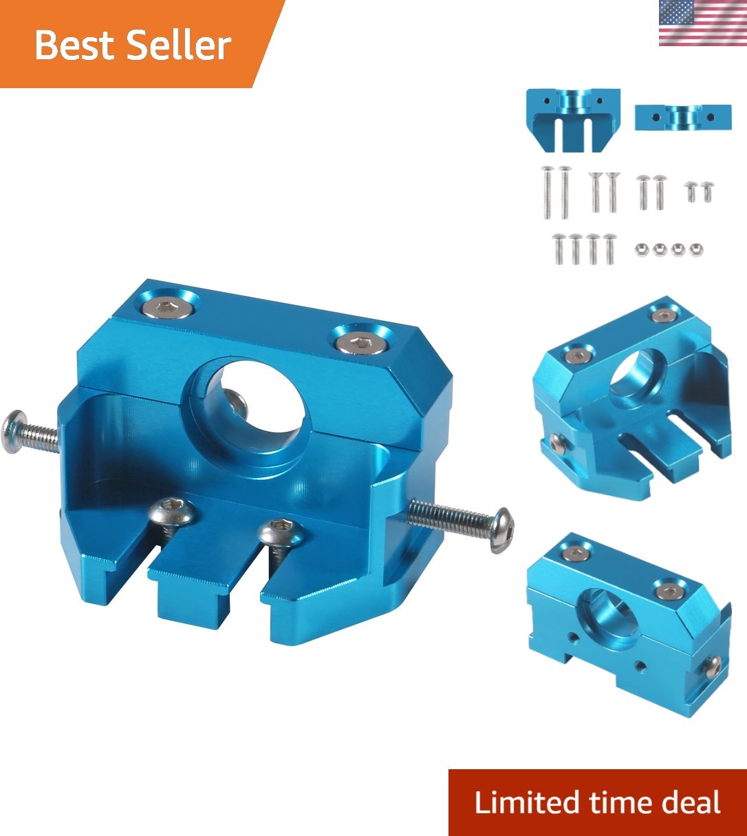 3D Printer All Metal Mount Fixed Blocks Compatible with E3D V6 hotend
