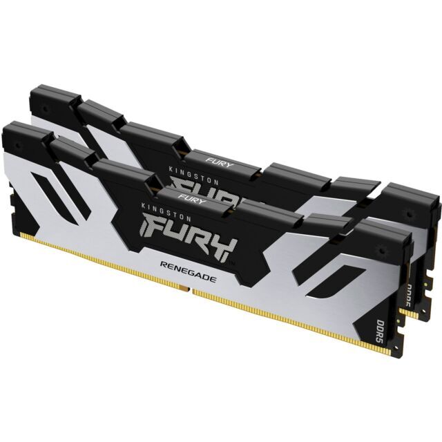 Kingston FURY Renegade Silver 32G PC5-51200 DDR5-6400 Memory - KF564C32RSK2-32