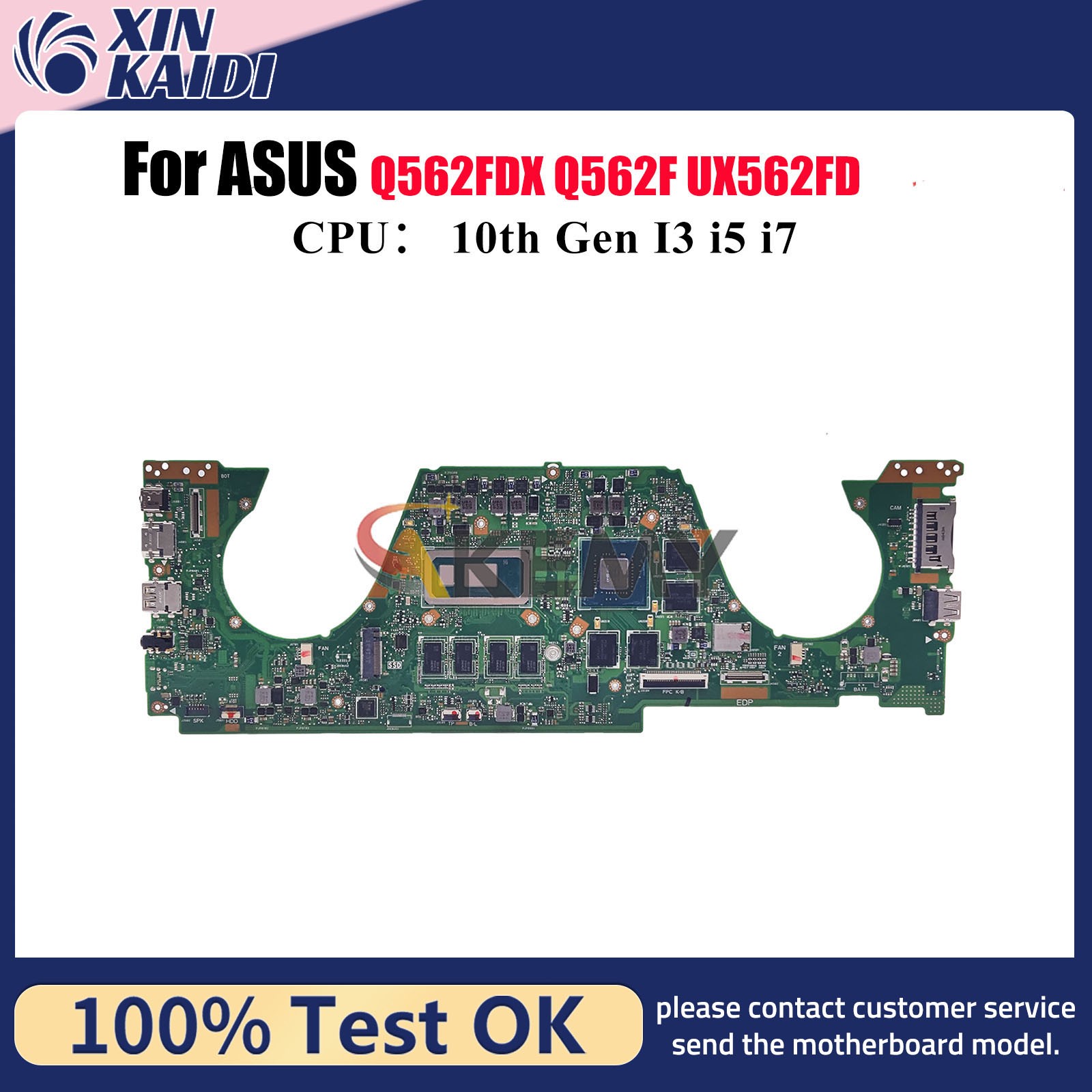UX562FD Motherboard For ASUS Q562FDX UX562FD Mainboard W/CPU 100% tests OK