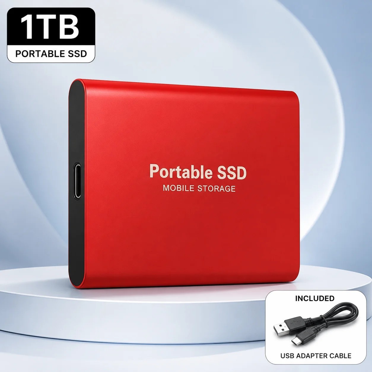 2TB 4TB 16TB Portable SSD Type-C External Hard Drive High Speed USB 3.1 Laptop
