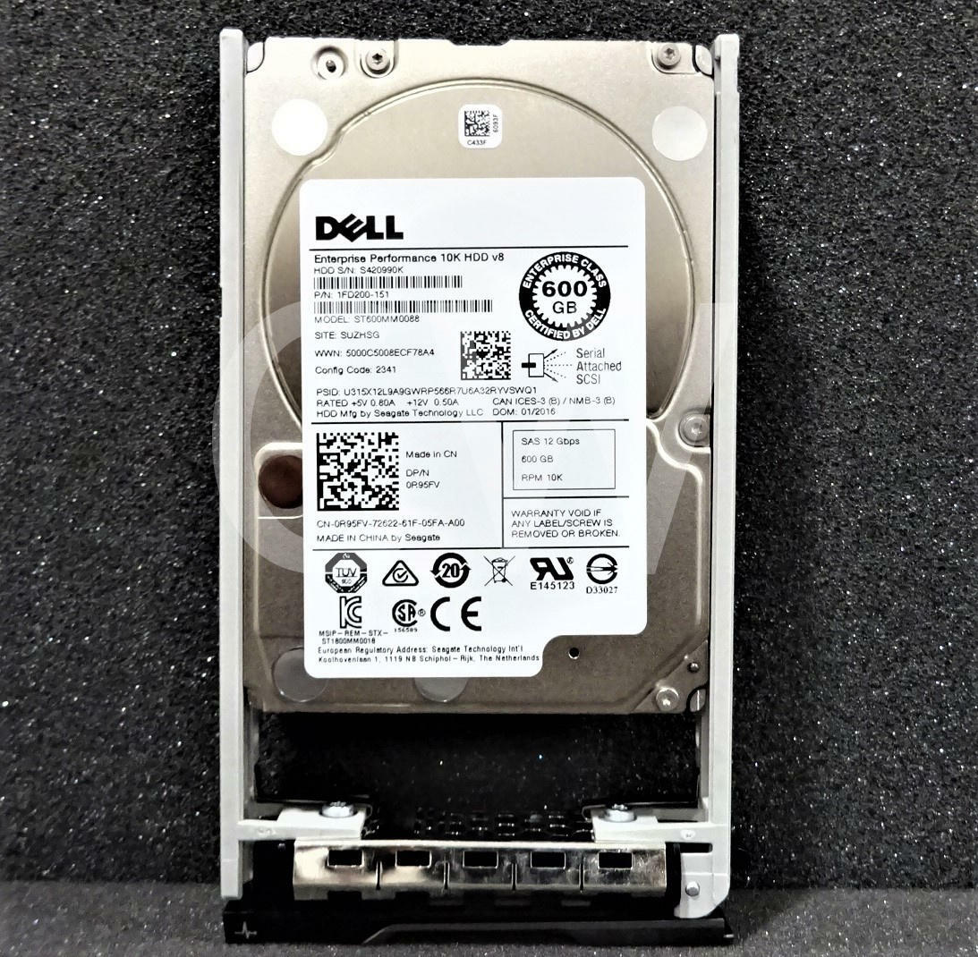 Dell R95FV ST600MM0088 600GB 10K RPM 12Gb/s 2.5" SAS Drive V8