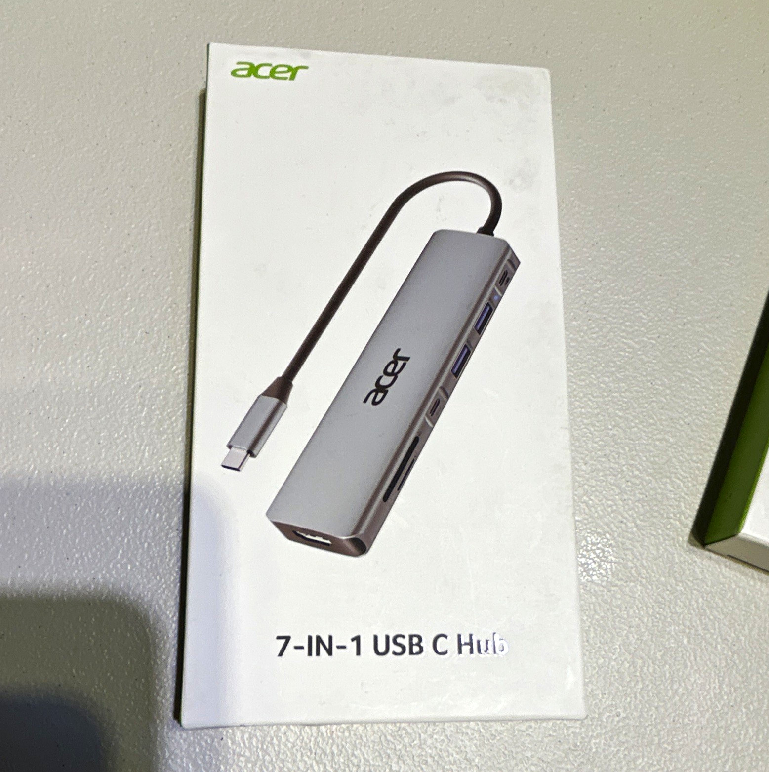 Acer ODK360 7-in-1 USB-C Hub HDMI USB 3.0 SD/microSD Silver 10cm