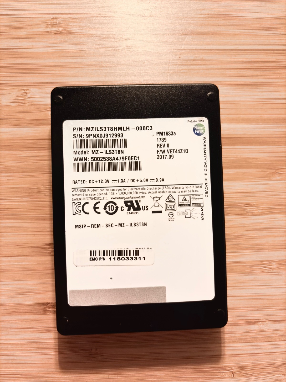 Samsung MZ-ILS3T8N 3,84TB 12Gb/s