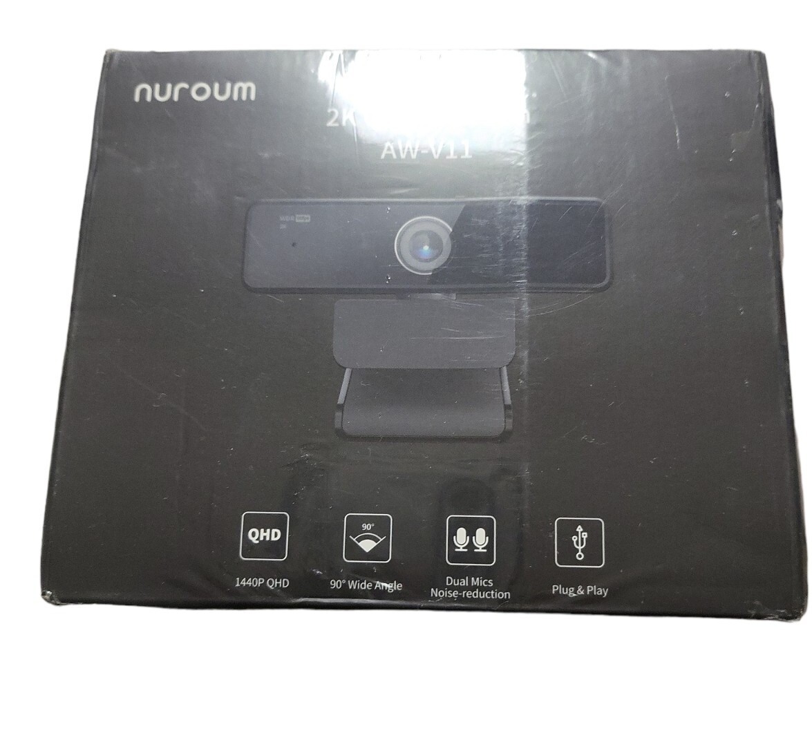 Nuroum 2K QHD Webcam model AW-V11 - Windows / Chrome / Mac / Android