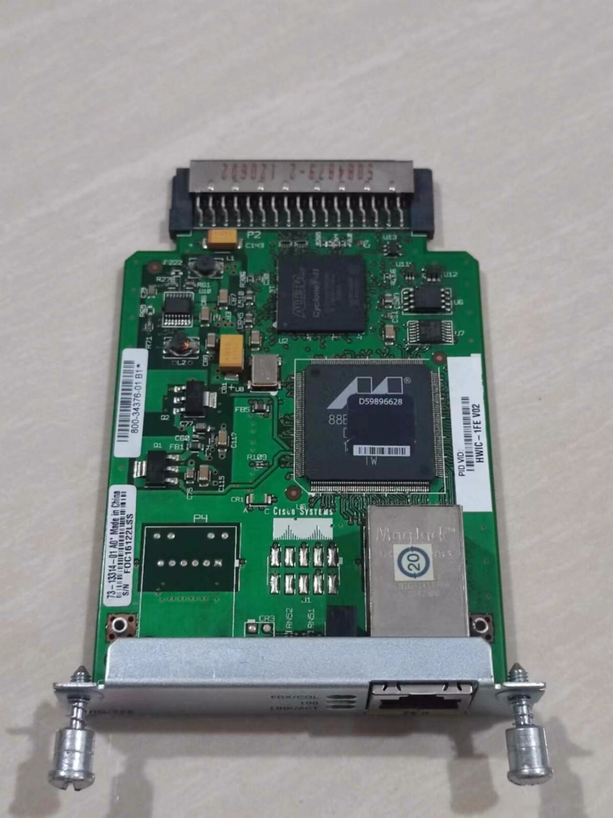 Cisco HWIC-1FE Router module card Used for 2801 2811 3845 2821 Series
