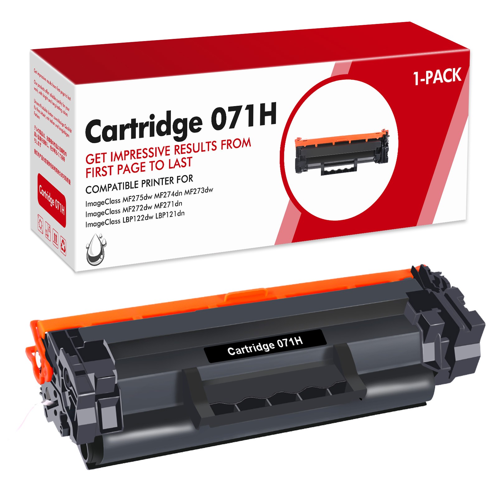 071H 071 Compatible Toner Cartridge for Canon CRG071H MF270 Mf272dw Mf273dw BK