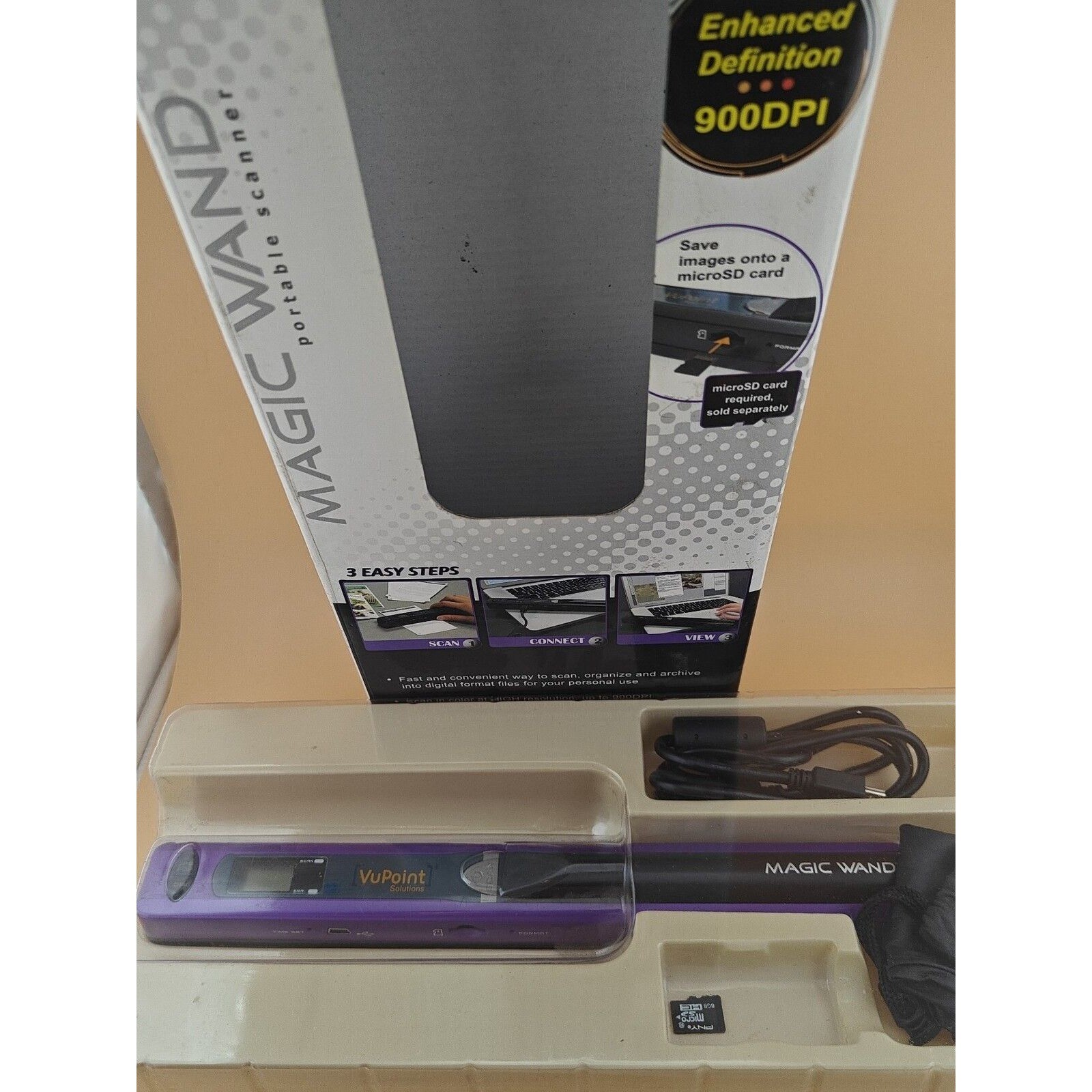 VuPoint Magic Wand PDS-ST415PU Handheld Scanner Purple New in Box