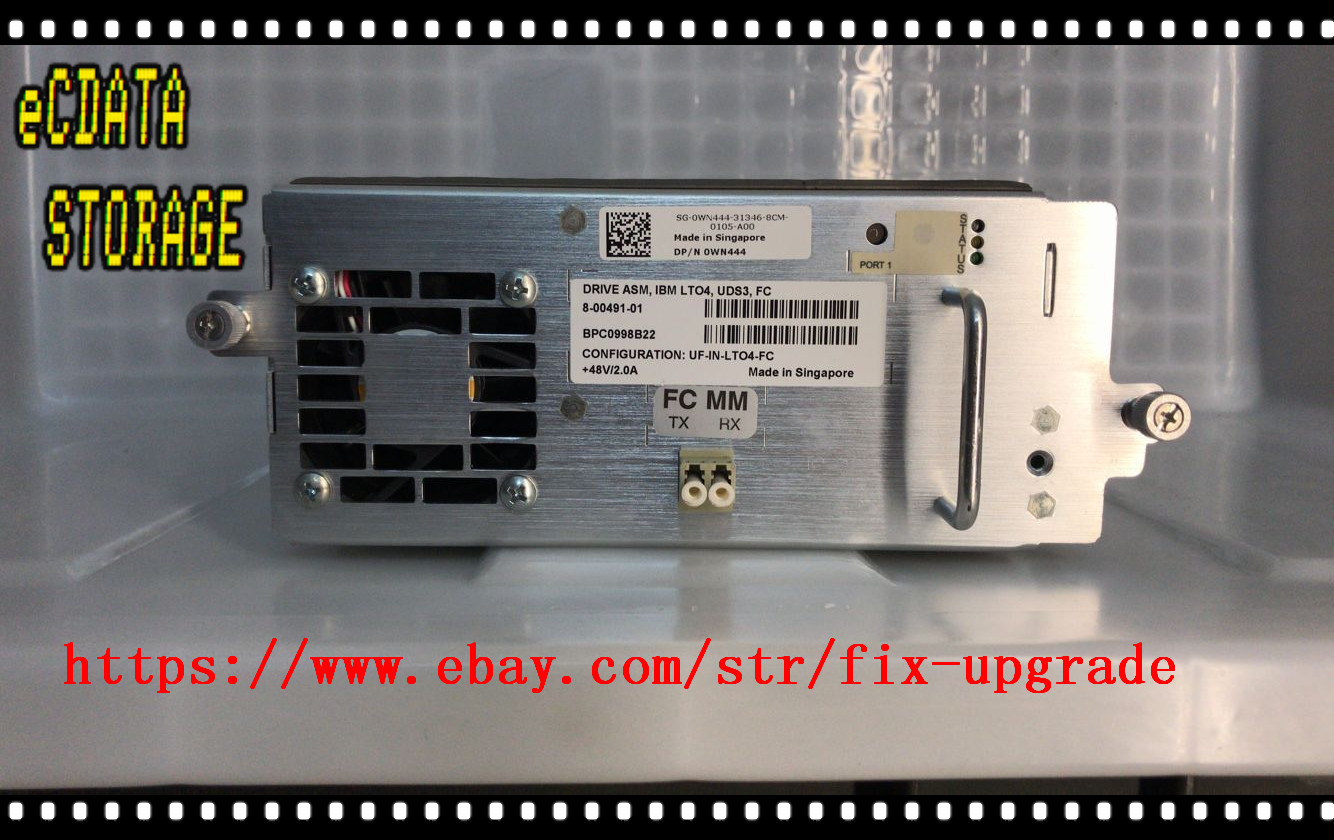 DELL 0WN444 WN444 Powervault ML6000 LTO-4 FC Library Tape Drive 8-00491-01 
