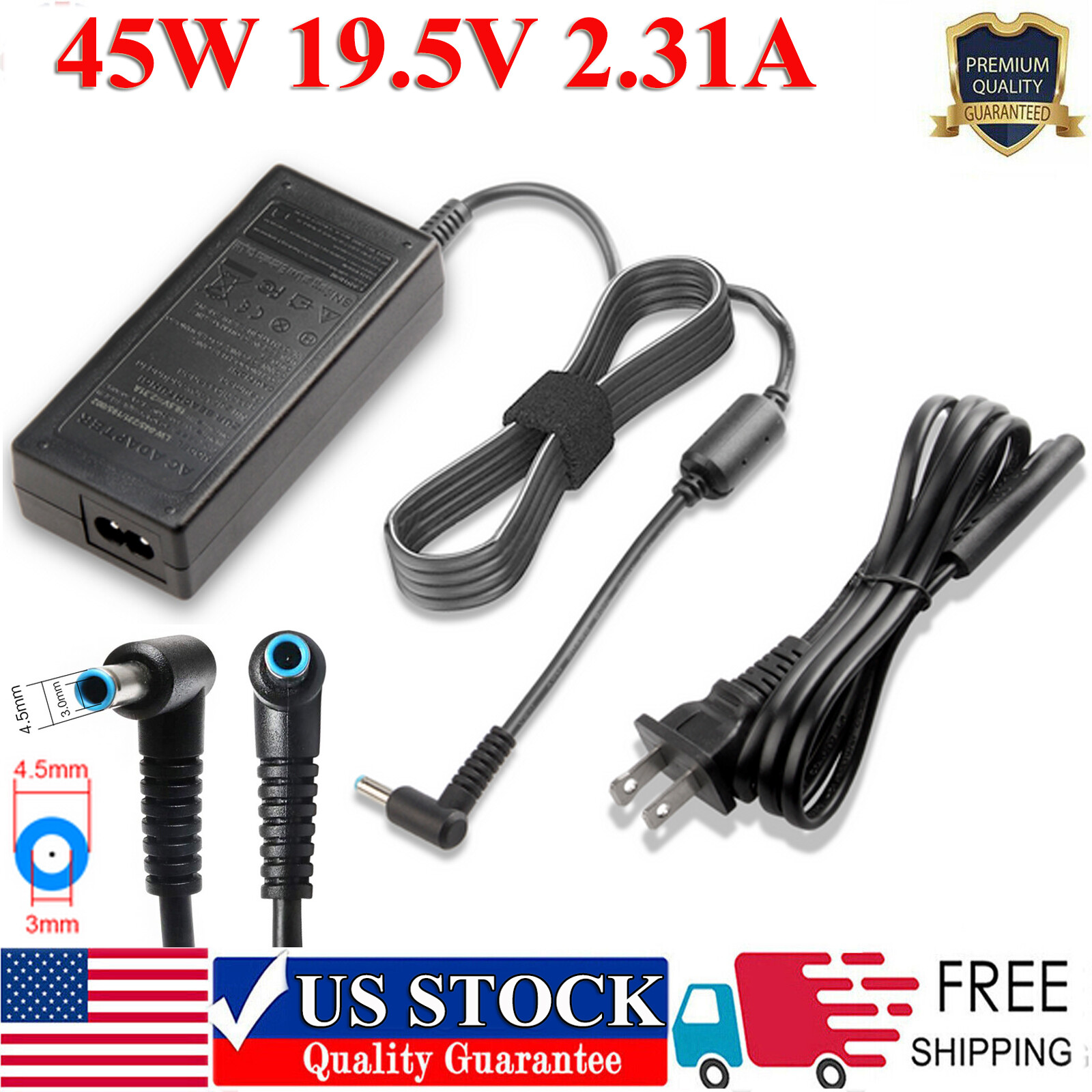 45W AC Adapter Charger For HP Stream 14-ax010wm 14-ax020wm 14-ax030wm Laptop FA