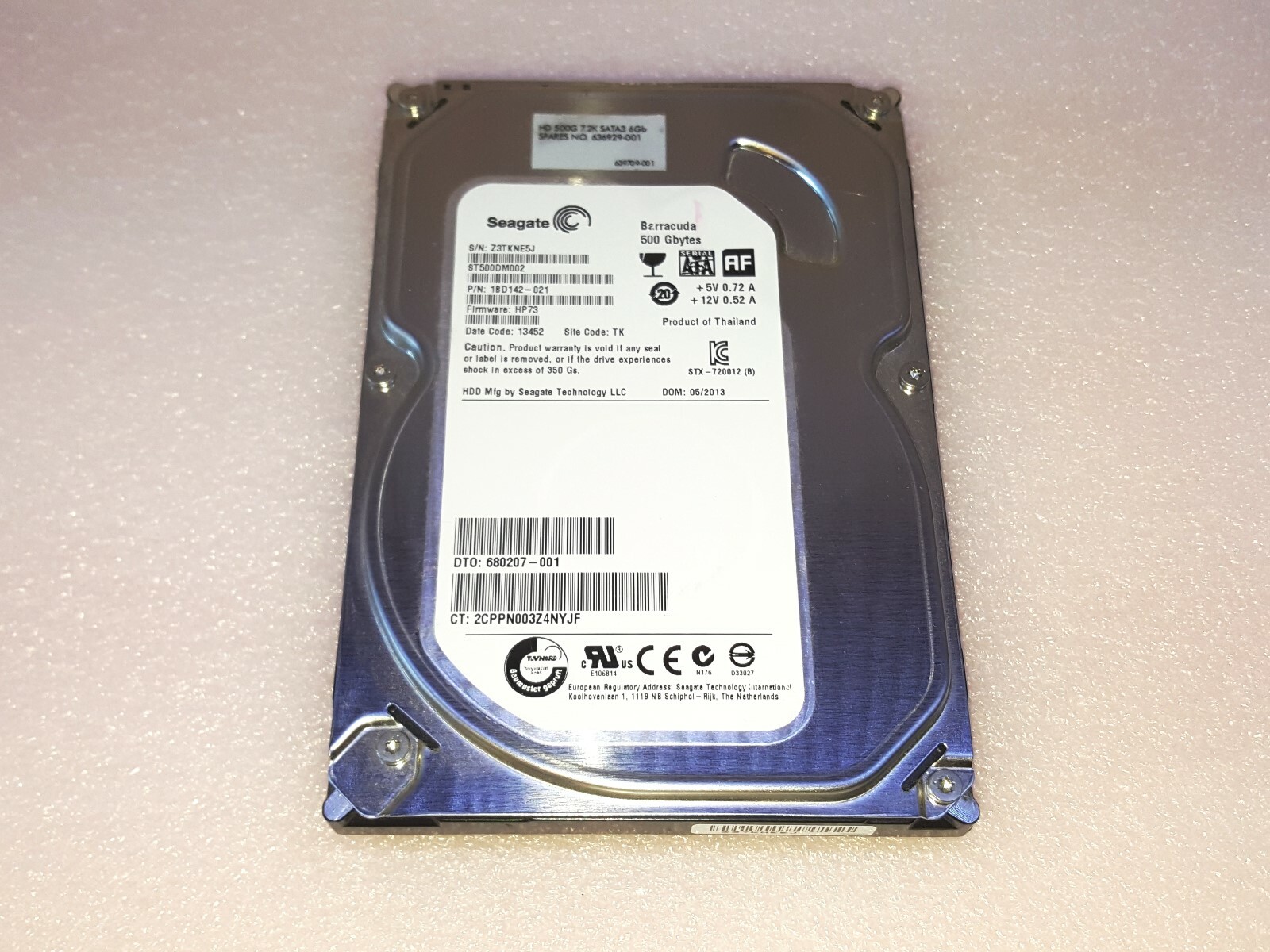 Fresh HP Pavilion p7-1228 - 500GB Hard Drive Windows 7 Home Premium 64 Installed