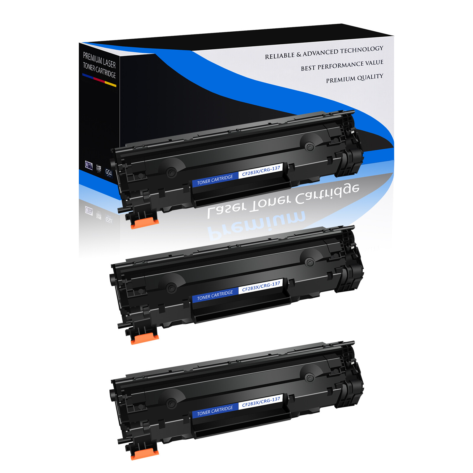 3PK High Yield Toner Cartridge For Canon 137 ImageClass MF212 MF227dw MF212w INK