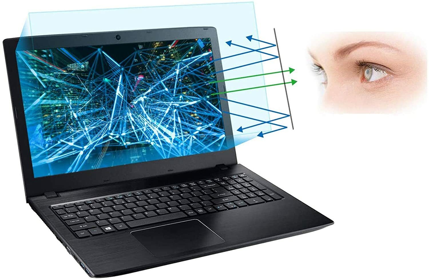 Laptop Screen Protector -Blue Light and Anti Glare Filter (2-pack)