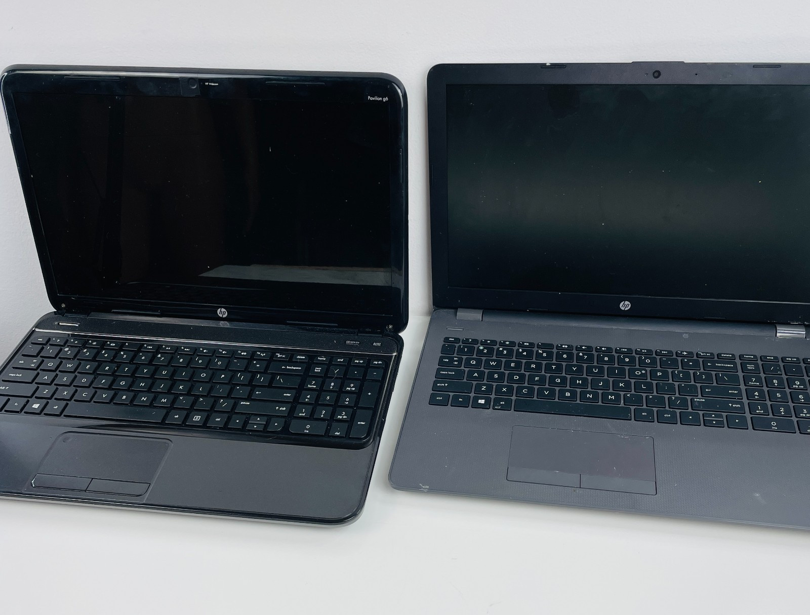 2 HP Laptops For Parts Pavilion g6-2321dx, 255 G6 3168NGW No Chargers Not Tested