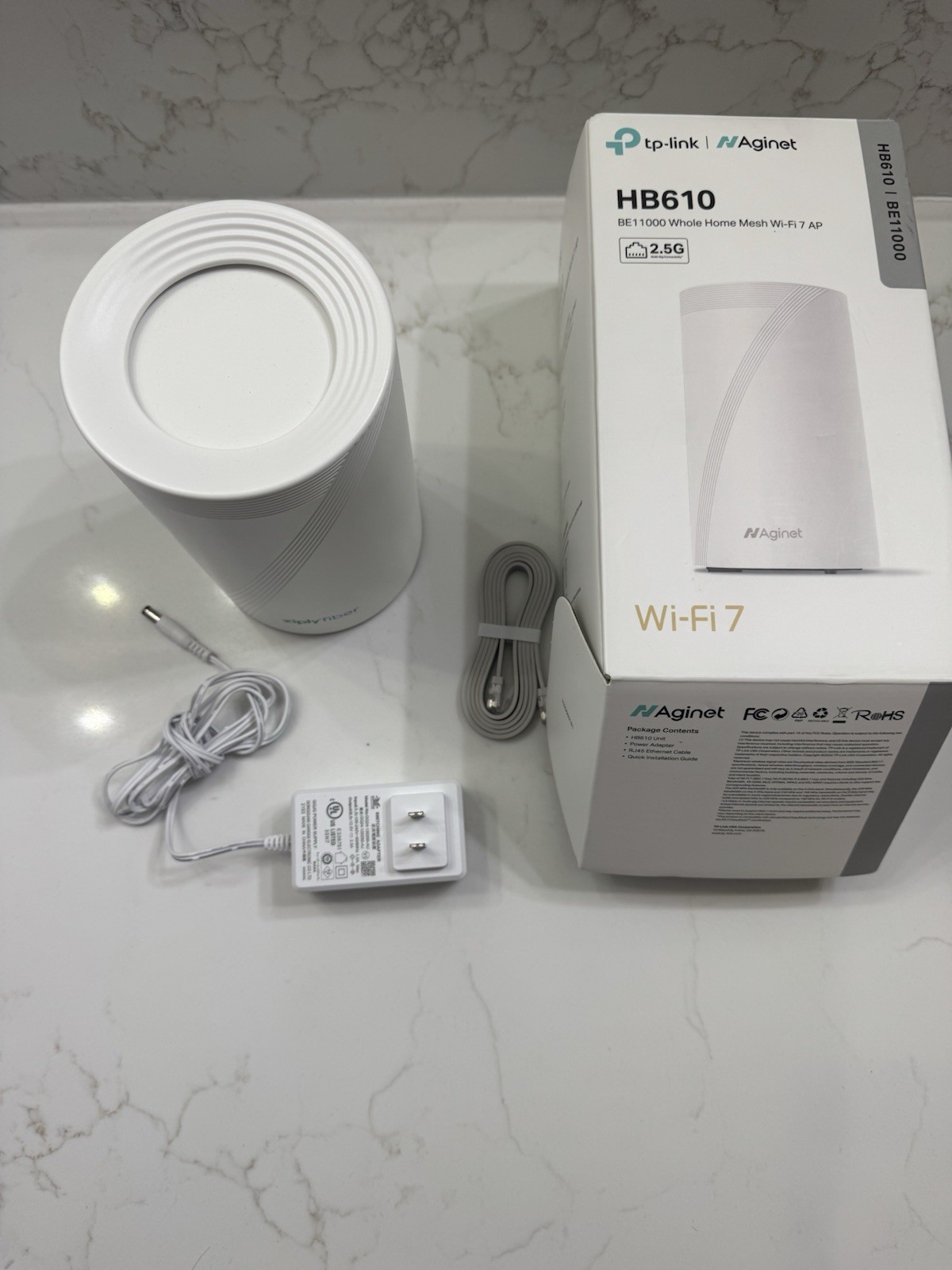 TP-Link Aginet HB610 BE11000 Tri-Band Mesh Wi-Fi Router, Good condition 