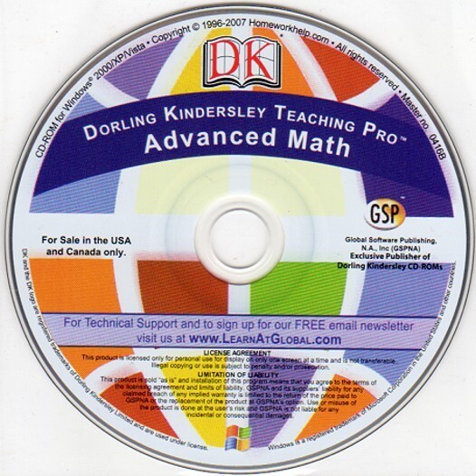 DK Teaching Pro: Advanced Math (High School) PC-CD for Windows -NEW CD in SLEEVE
