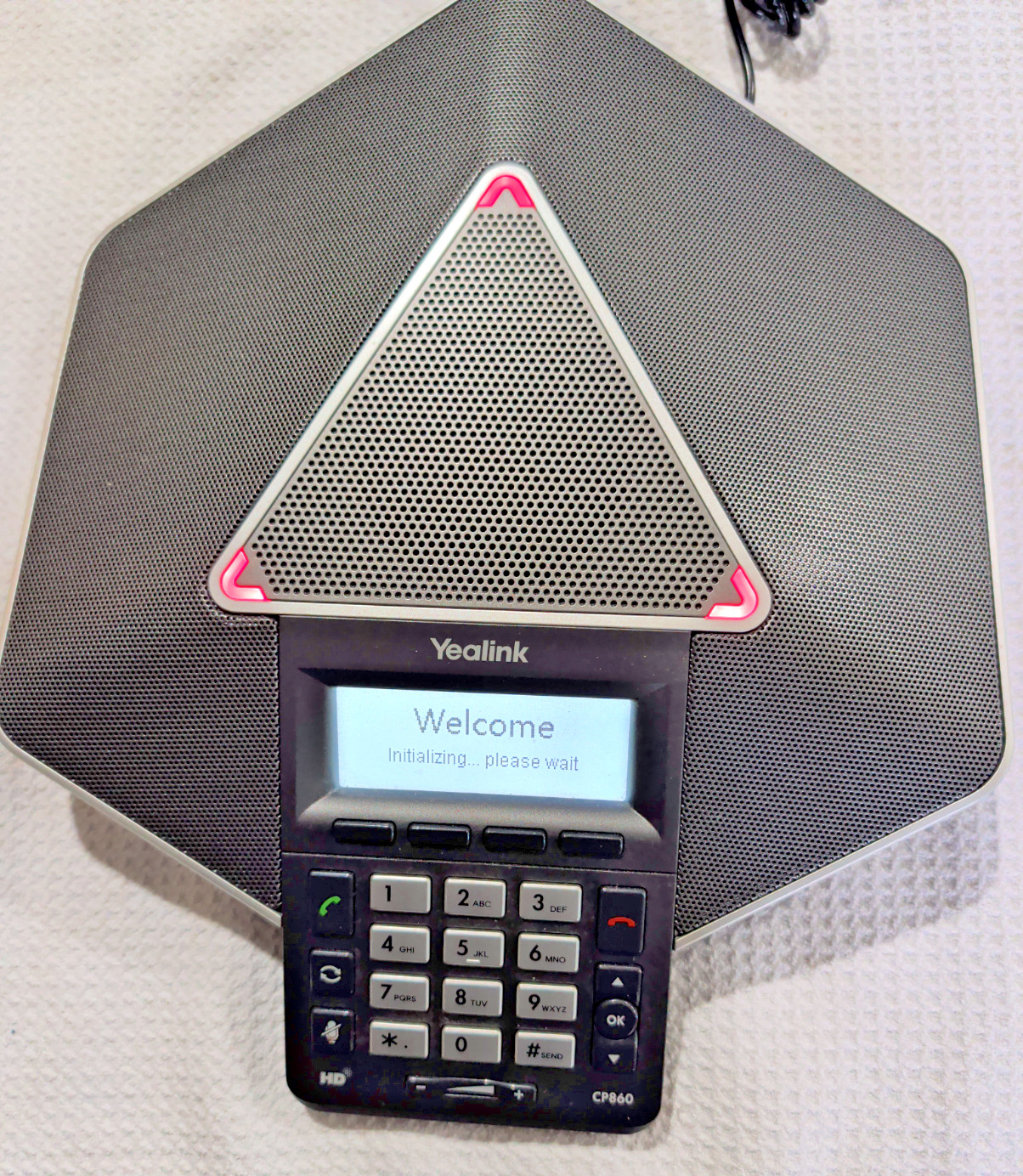 Yealink CP860 HD IP Conference Phone PoE Tested NO Power Supply Mint condition