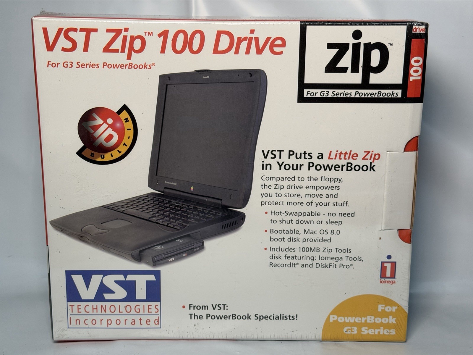 Rare VST Zip 100 Drive for G3, 3400 & 190/5300 Series PowerBook BRAND NEW/SEALED