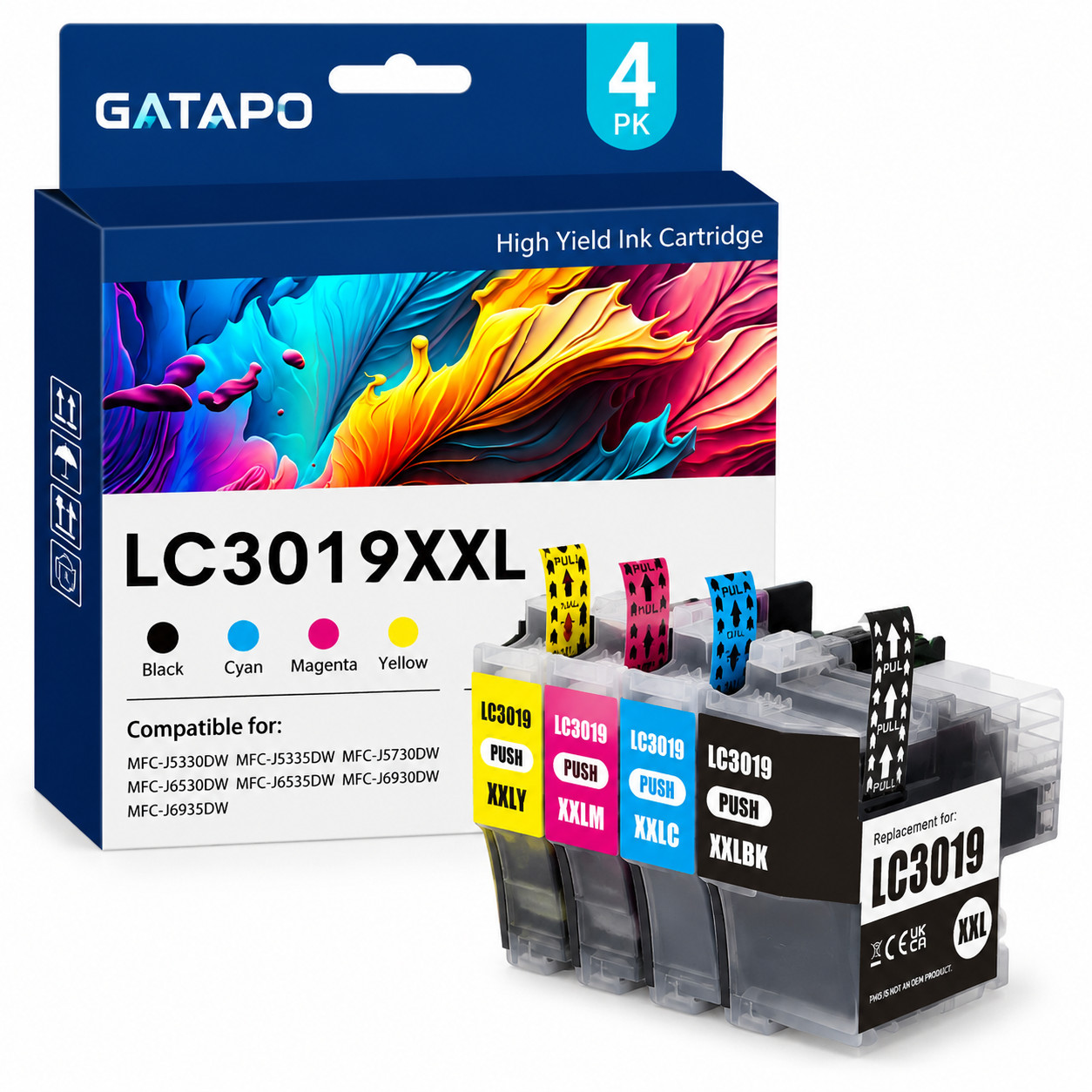 LC3019XXL 4PK Ink Cartridge for MFC-J5330DW, MFC-J6530DW, MFC-J6930DW