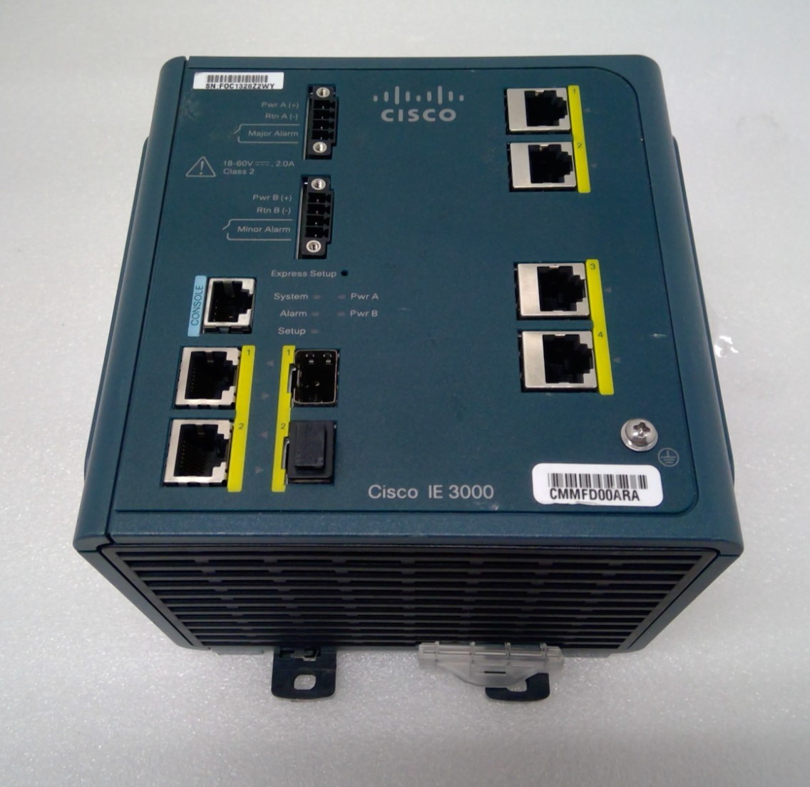 Cisco IE-3000-4TC Industrial Ethernet Managed Switch 4-Port 10/100 DIN Rail