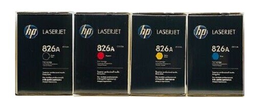 4 x Genuine Toner HP Color LaserJet M855 M855dn M855x / 826A CF310A -CF313A LOT