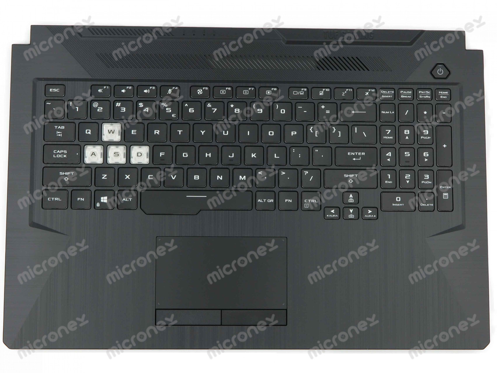 FOR Asus TUF Gaming A17 FA706IU Palmrest Keyboard LED RGB US-International