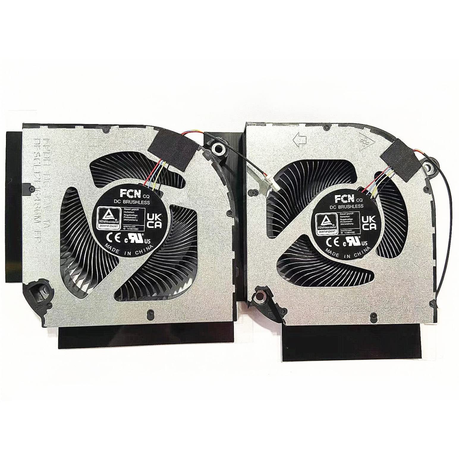 Fleshy Leaf New CPU+GPU Cooling Fan Replacement for Acer Nitro 5 AN51558 AN51...