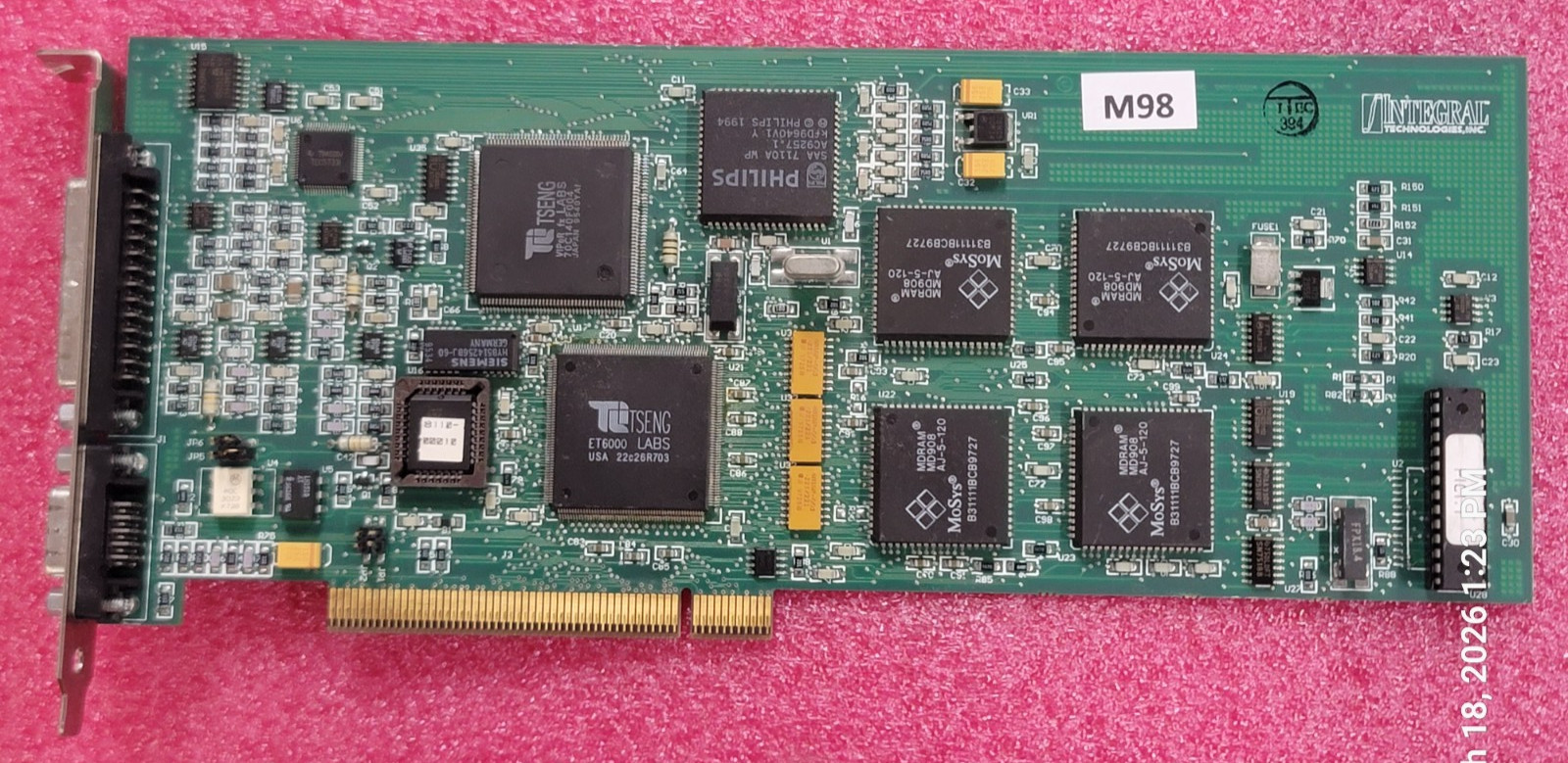 Integral PCI Tseng ET6000 4MB MDRAM Flashpoint 128 6000 Card Retro Gaming #M98