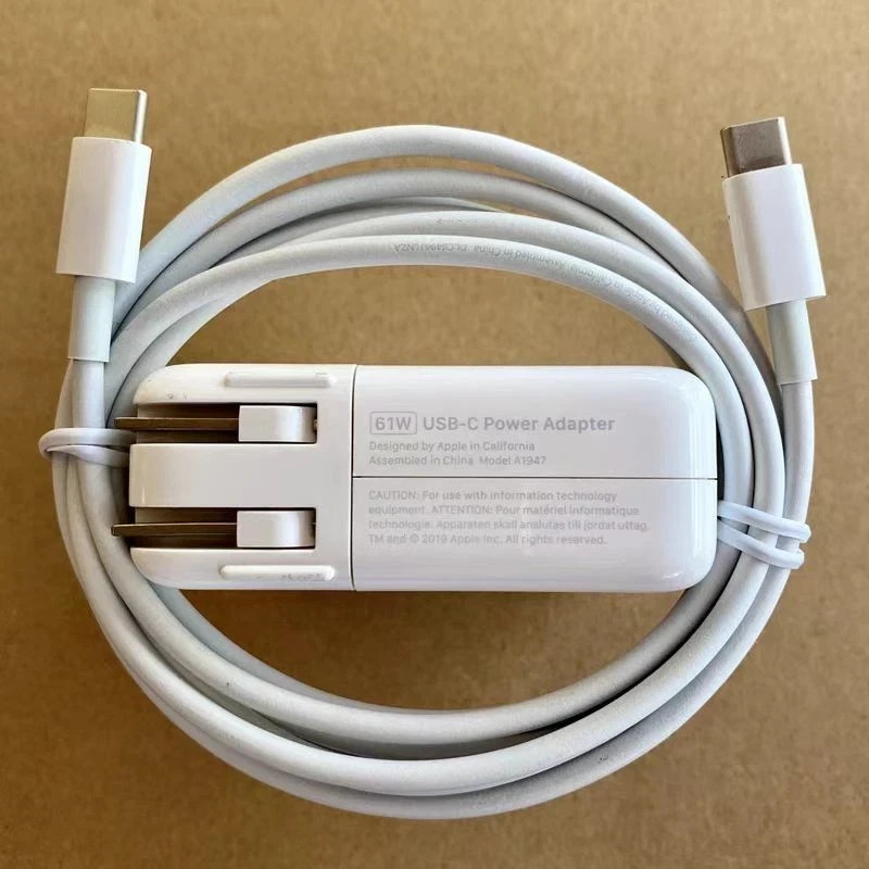 OEM Genuine 61W USB C Power Adapter For Apple MacBook Pro 13 15 16 Air 13" A1718