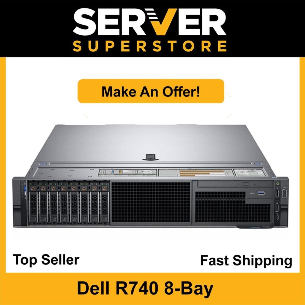 Dell PowerEdge R740 Server 2x Gold 6144-3.5GHz H730P 64GB RAM 2x 300GB SSD