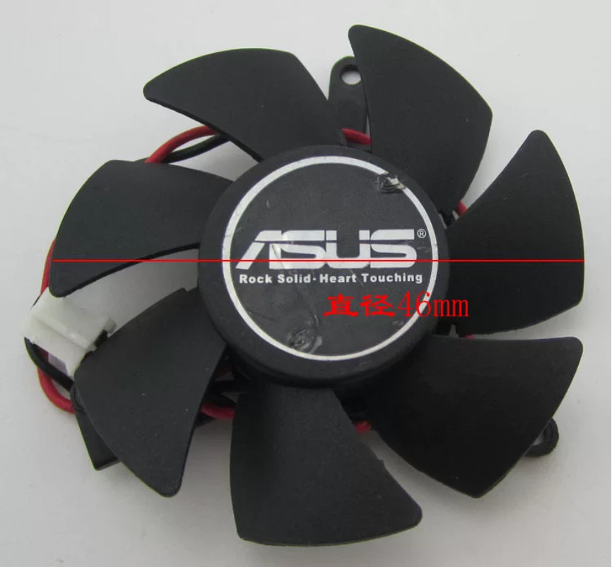 For ASUS Graphics Card Fan Diameter 46mm Hole Spacing 39mm 2.0 Terminal