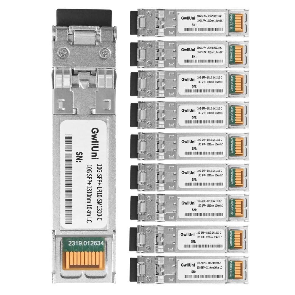 10 Pack 10G SFP+ LR Single Mode Fiber Transceiver Module 1310nm 10km LC Duplex
