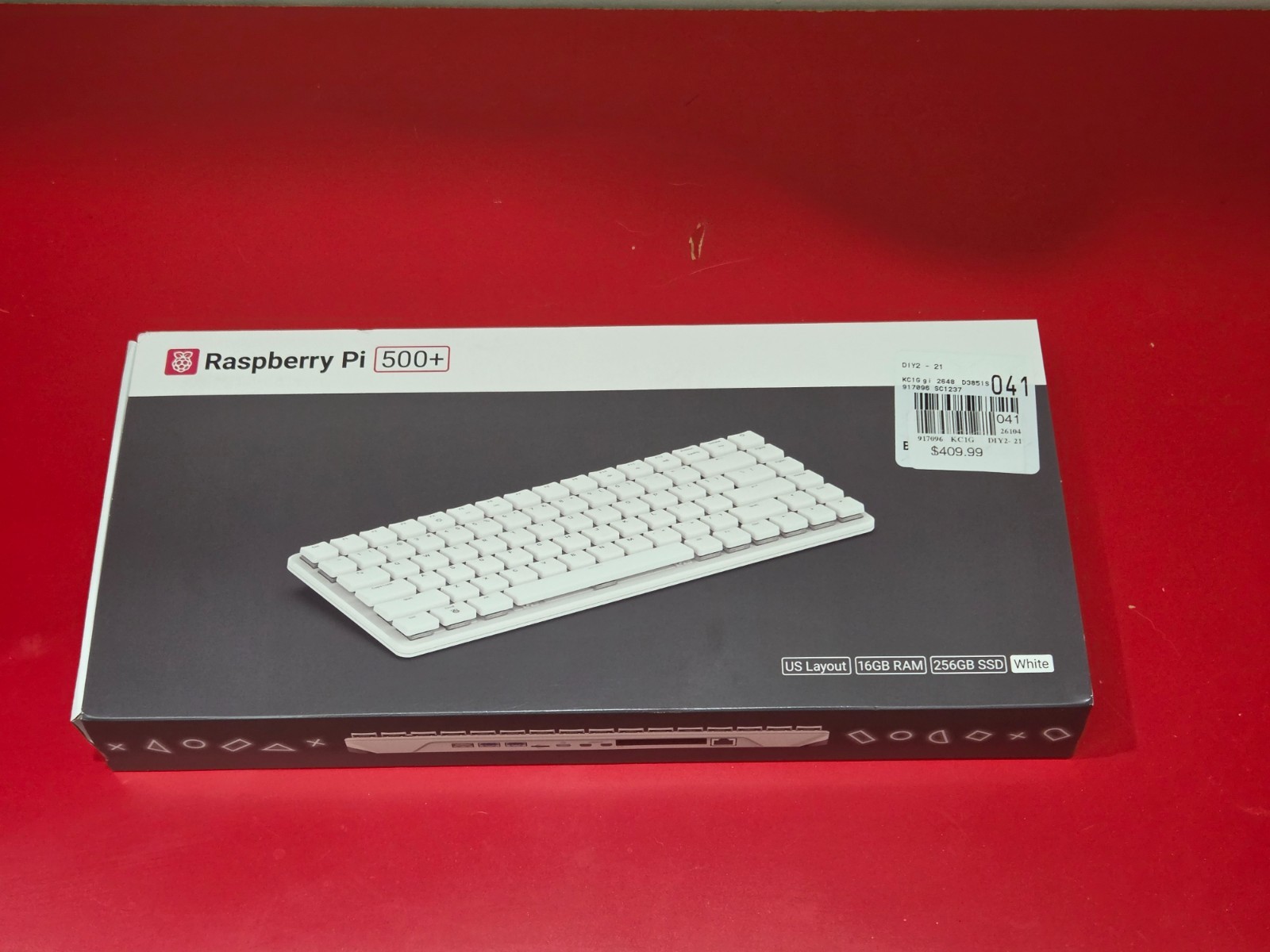 NEW Raspberry Pi 500 PLUS SC1237 16GB 256GB SSD RGB Mechanical Keyboard