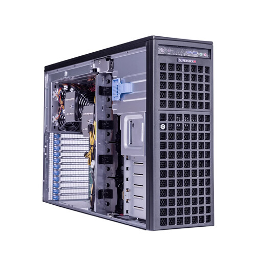 Supermicro SYS-740GP-TNRT Server 8X3.5" 2X 2200W PSU Support LGA-4189 CPU 5X GPU