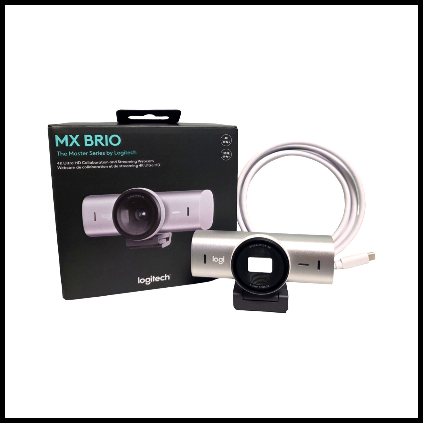 Logitech MX Brio 4K Ultra HD Webcam The Master Series MINT