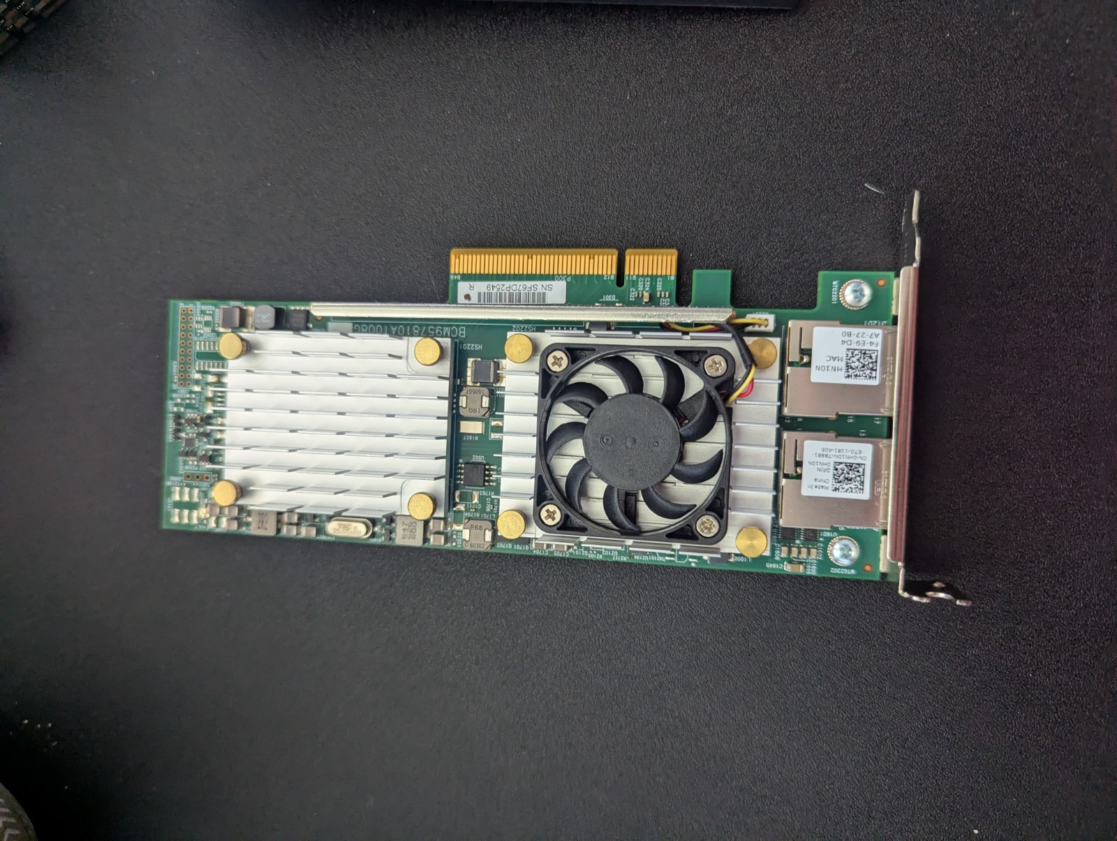 Broadcom BCM957810A1008G PCI 2.0 Dual-Port 10GbE RJ-45 Converged Network Adapter