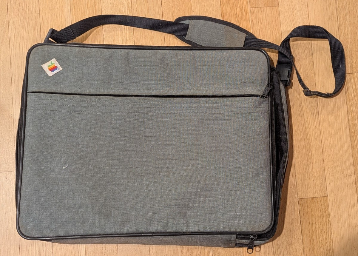 Vintage 80s Apple  Rainbow Logo Mac Laptop Bag Case