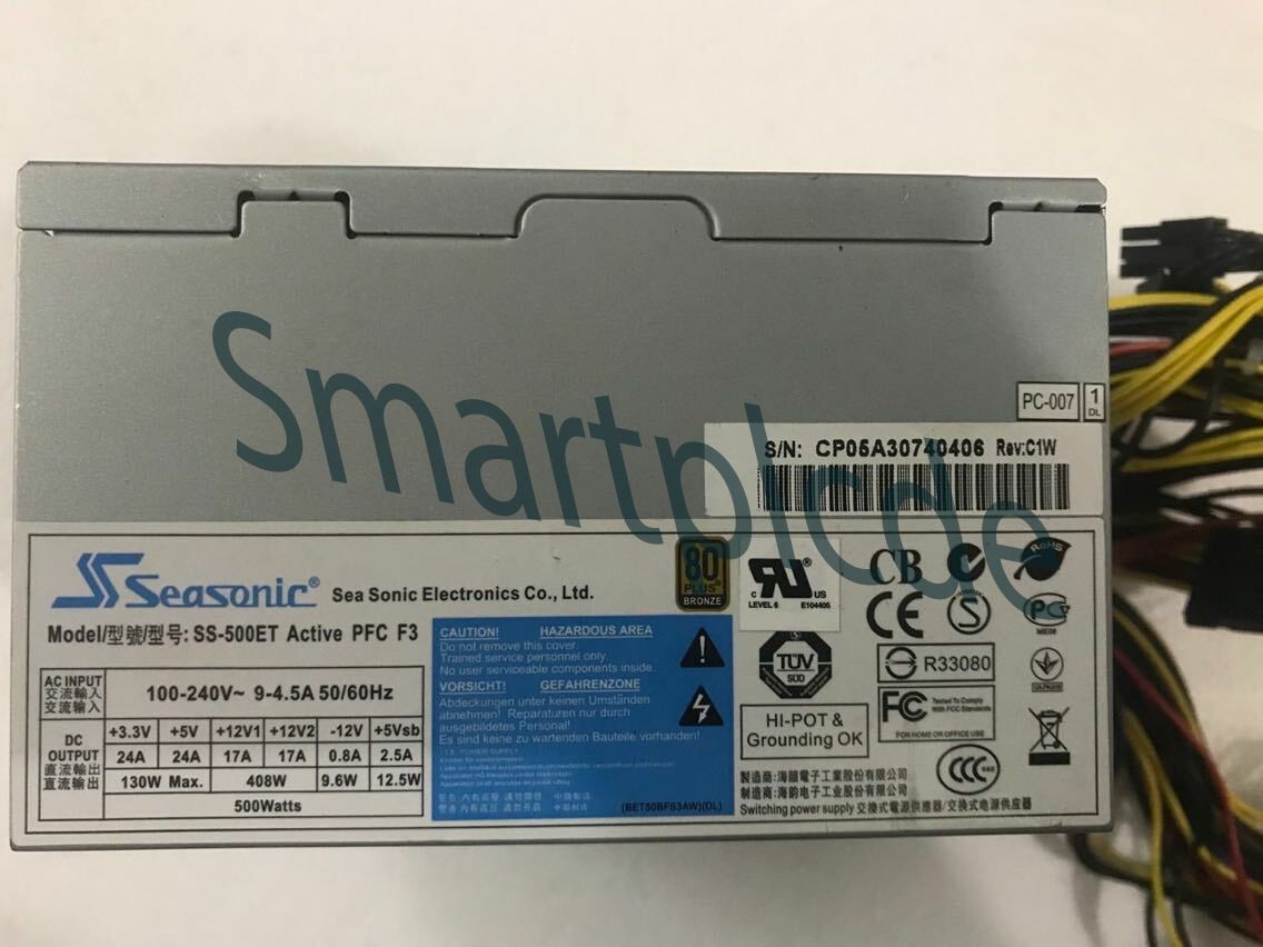 1PCS Seasonic SS-500ET ACTIVE PFC F3 industrial power supply 500W