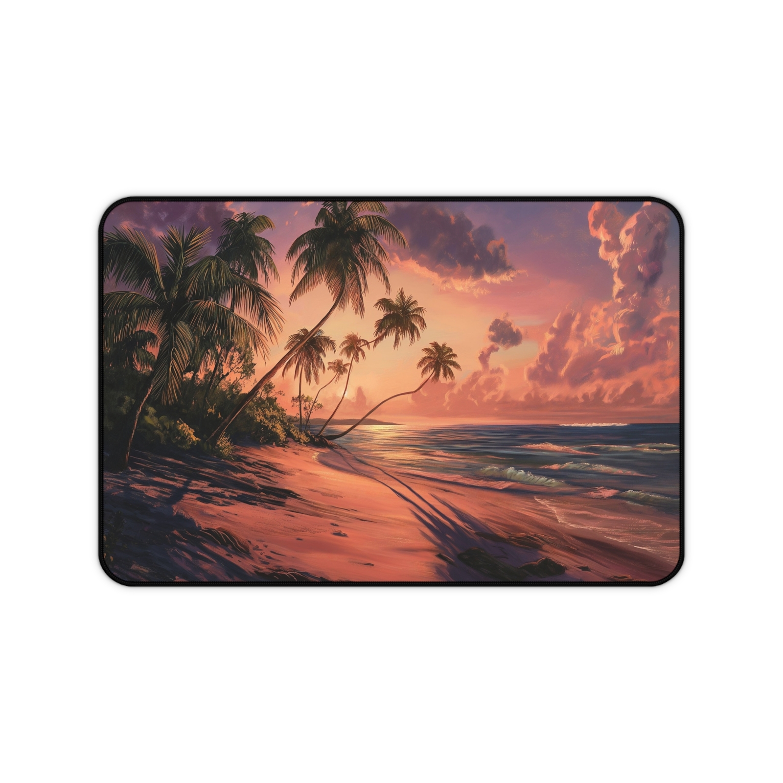 Tropical Beach Sunset Large Desk Mat Mouse Pad – 3 Sizes