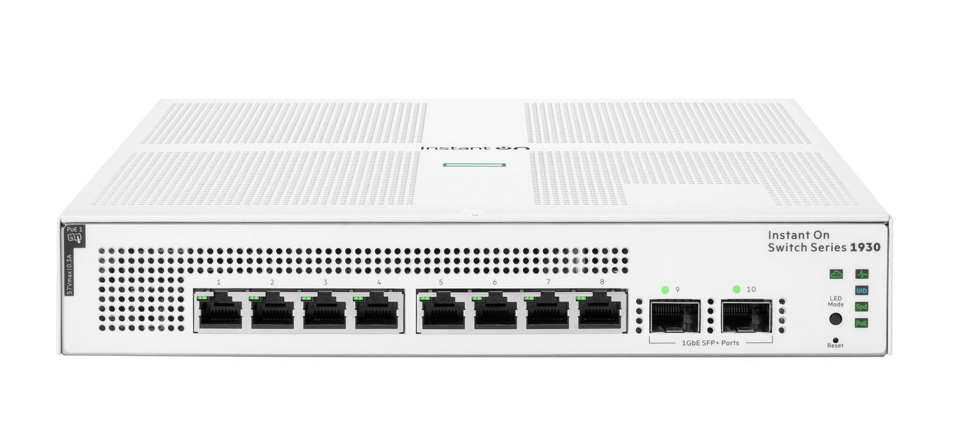 HP W126142910 876288 ARUBA ION 1930 8G 2SFP 12 Aruba Instant On 1930, Manage ~E~