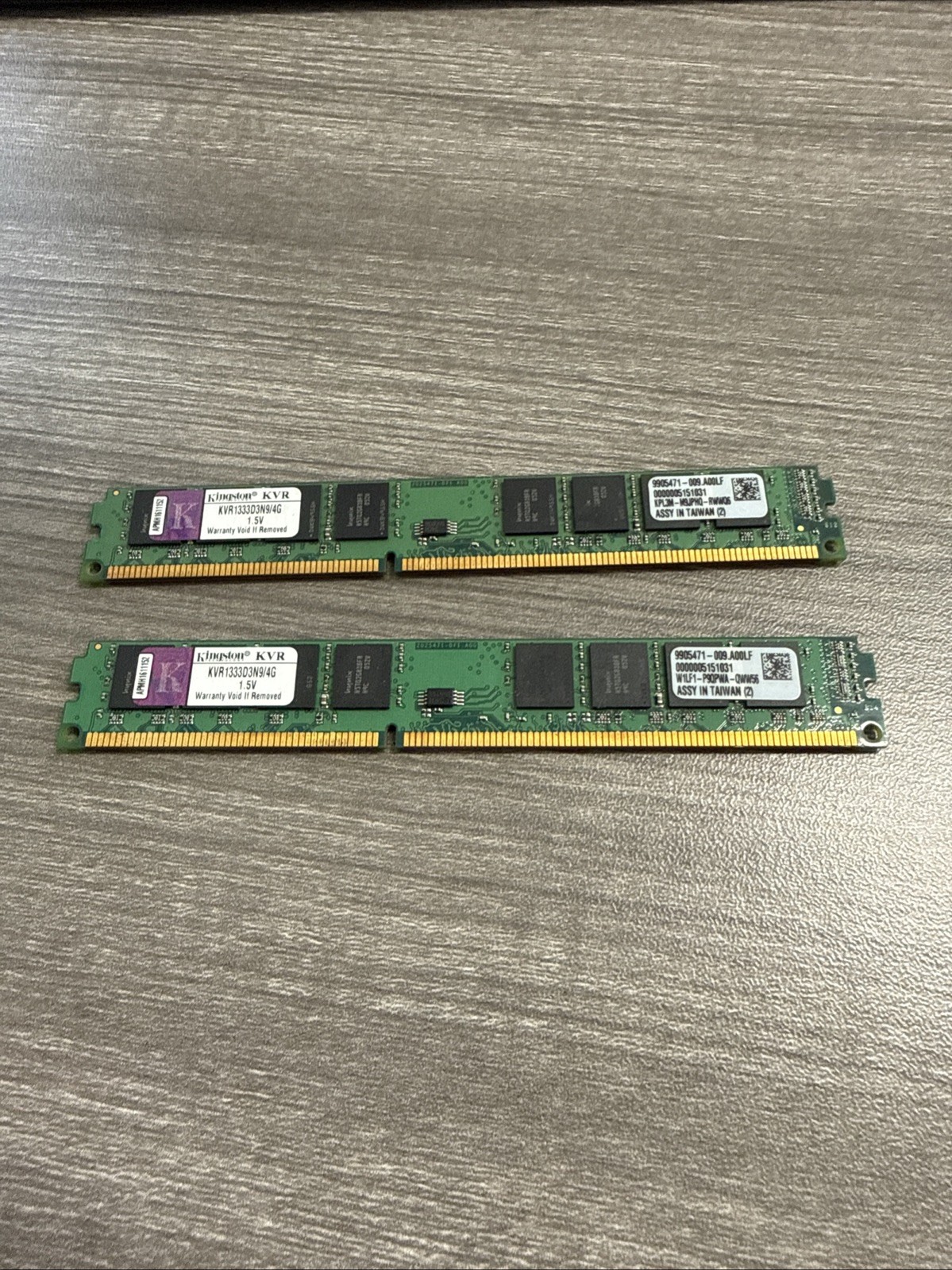 Kingston 8GB (2x4GB) PC3-10600U DDR3 Low Profile Desktop RAM KVR1333D3N9/4G