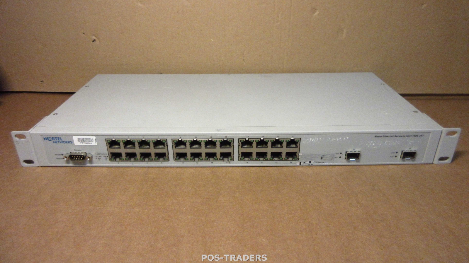 Nortel 1800-24T HDW 33 Metro Ethernet Service Unit 24-Port 10/100 2x SFP + EARS